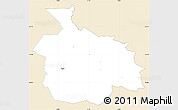 Classic Style Simple Map of Ikast, single color outside