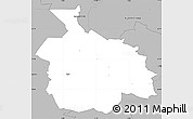 Gray Simple Map of Ikast