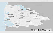Gray Panoramic Map of Ringkobing, single color outside