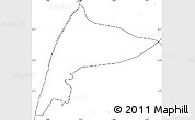 Blank Simple Map of Thyboron-Harboore, no labels