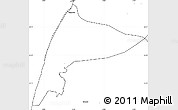 Blank Simple Map of Thyboron-Harboore