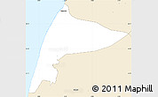 Classic Style Simple Map of Thyboron-Harboore