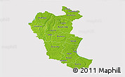 Physical 3D Map of Roskilde, cropped outside