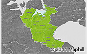 Physical 3D Map of Roskilde, desaturated