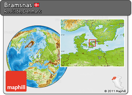 Physical Location Map of Bramsnas, highlighted parent region