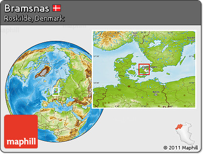 Physical Location Map of Bramsnas, highlighted parent region