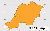 Political Simple Map of Bramsnas, cropped outside