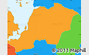Political Simple Map of Bramsnas