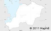 Silver Style Simple Map of Bramsnas