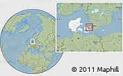 Savanna Style Location Map of Gundso, highlighted country, highlighted parent region, hill shading