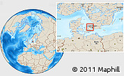 Shaded Relief Location Map of Gundso, highlighted parent region