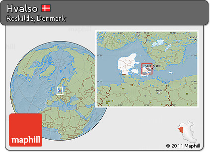 Savanna Style Location Map of Hvalso, highlighted country, highlighted parent region, hill shading
