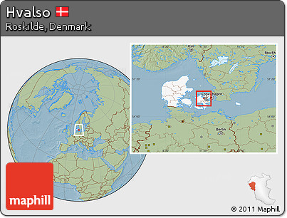 Savanna Style Location Map of Hvalso, highlighted country, highlighted parent region, hill shading