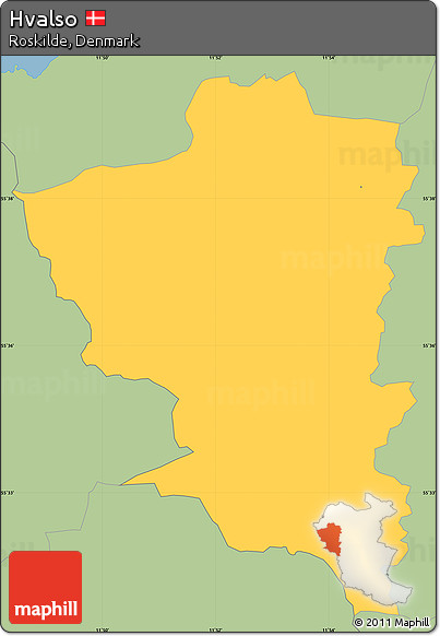 Savanna Style Simple Map of Hvalso
