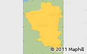 Savanna Style Simple Map of Hvalso, single color outside