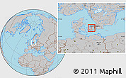 Gray Location Map of Lejre