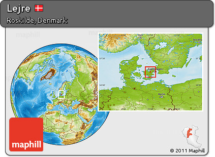 Physical Location Map of Lejre