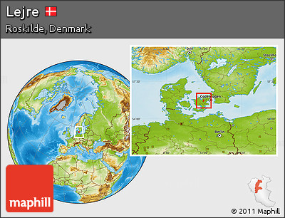 Physical Location Map of Lejre