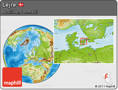 Physical Location Map of Lejre