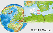 Physical Location Map of Lejre, highlighted country, highlighted parent region