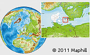 Physical Location Map of Lejre, highlighted country