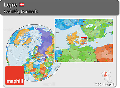 Political Location Map of Lejre