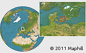 Satellite Location Map of Lejre