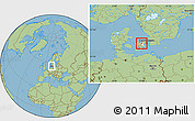 Savanna Style Location Map of Lejre, highlighted parent region