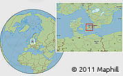 Savanna Style Location Map of Lejre
