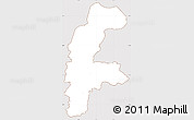 Classic Style Simple Map of Lejre, cropped outside
