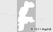 Gray Simple Map of Lejre, single color outside