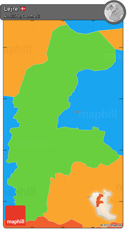 Political Simple Map of Lejre