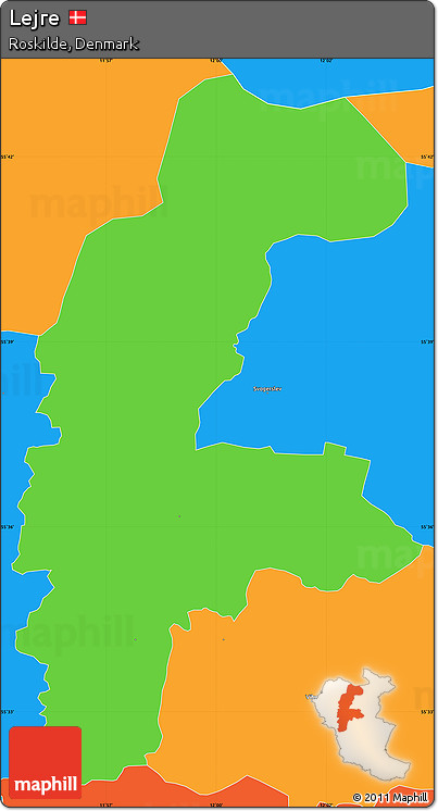 Political Simple Map of Lejre