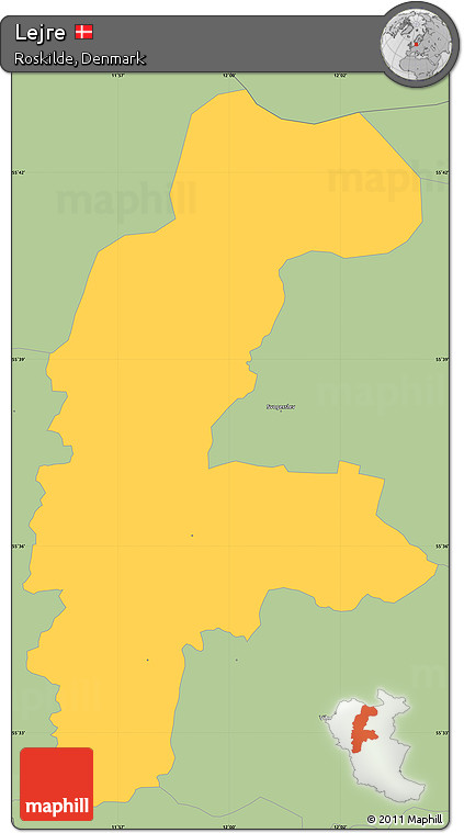 Savanna Style Simple Map of Lejre