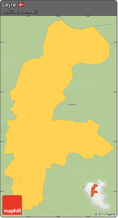 Savanna Style Simple Map of Lejre