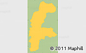 Savanna Style Simple Map of Lejre, single color outside