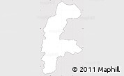 Silver Style Simple Map of Lejre, cropped outside