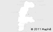 Silver Style Simple Map of Lejre