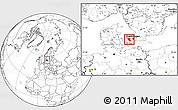 Blank Location Map of Roskilde