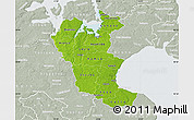 Physical Map of Roskilde, lighten, semi-desaturated