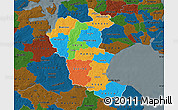 Political Map of Roskilde, darken