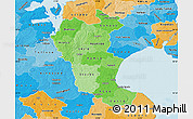 Political Shades Map of Roskilde