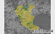 Satellite Map of Roskilde, desaturated