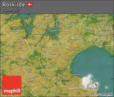 Satellite Map of Roskilde