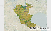 Satellite Map of Roskilde, lighten