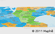 Political Shades Panoramic Map of Roskilde