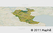 Satellite Panoramic Map of Roskilde, lighten