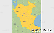 Savanna Style Simple Map of Roskilde
