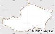 Classic Style Simple Map of Vallo, cropped outside