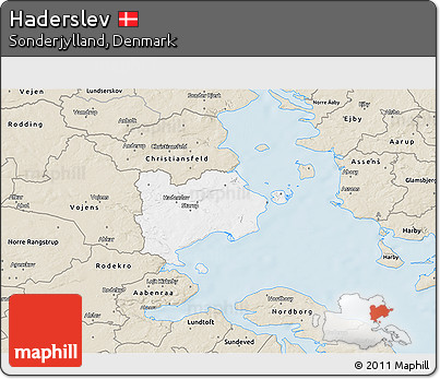 Classic Style 3D Map of Haderslev